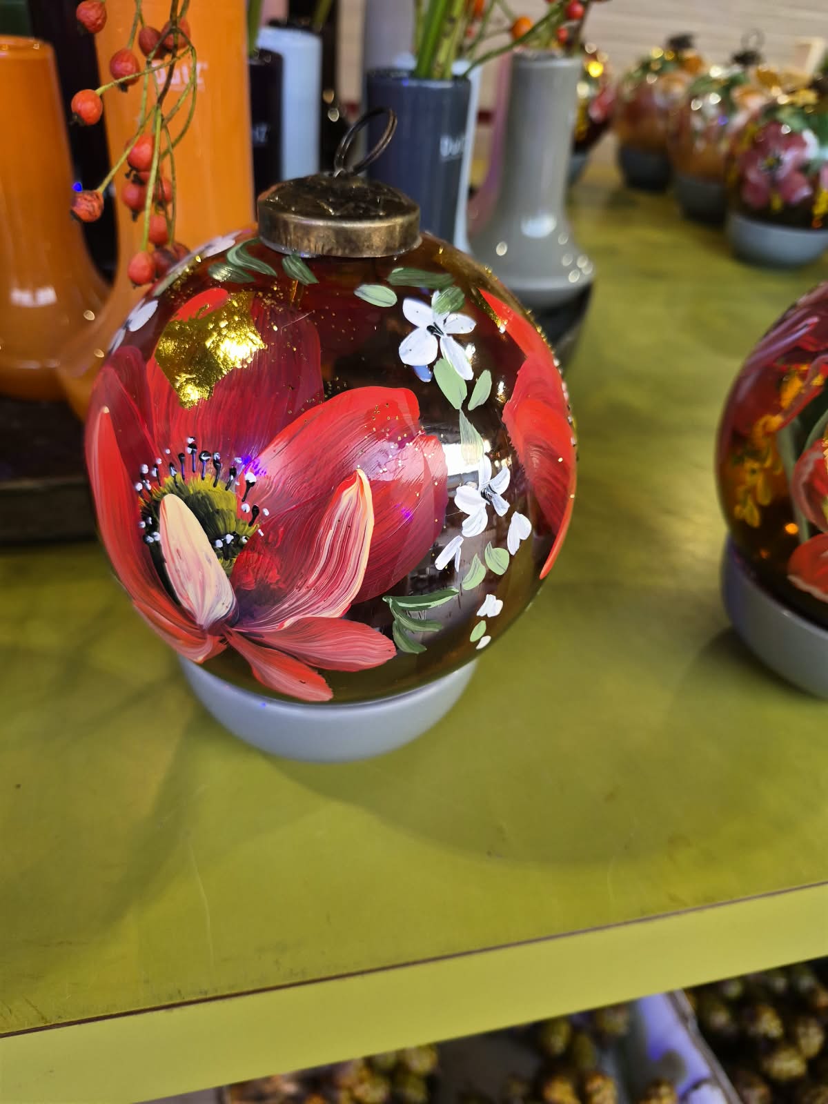 Handbeschilderde kerstbal