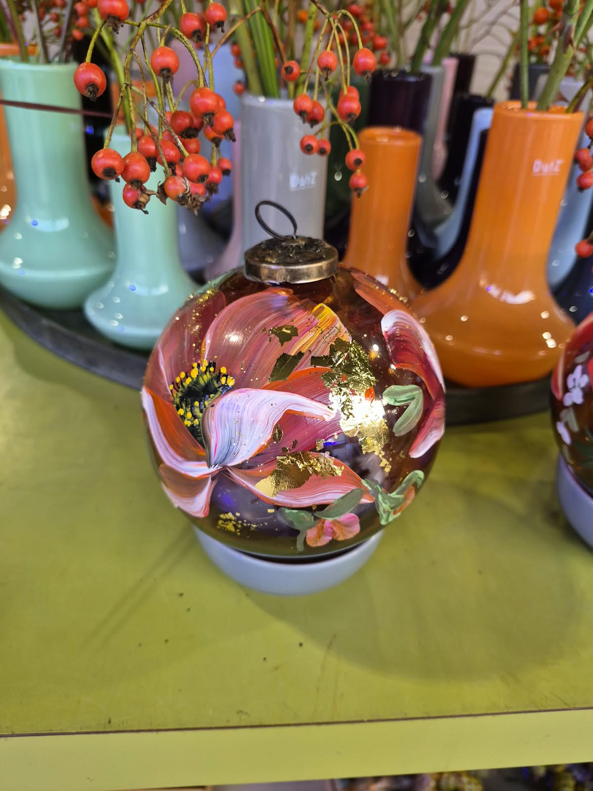 Handbeschilderde kerstbal